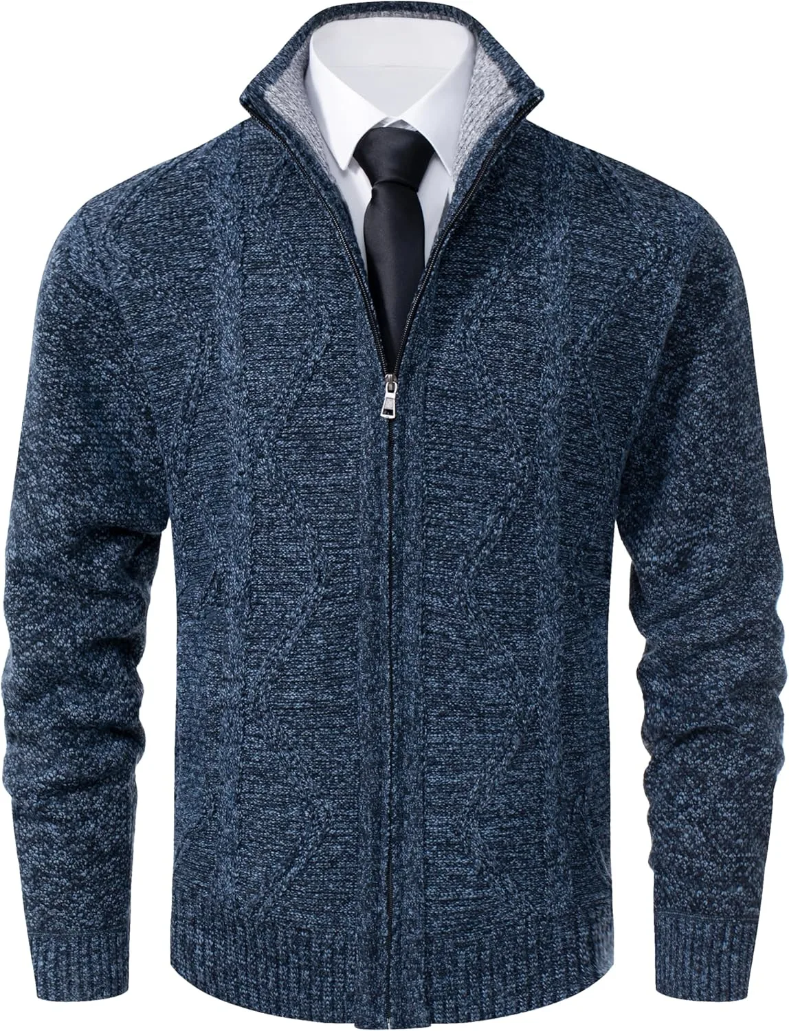 

Vcansion мужской классический кардиган с воротником стойкой slim fit