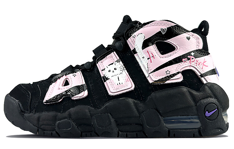 

Кроссовки Nike Air More Uptempo Vintage Basketball Shoes Women's Low-Top Pink