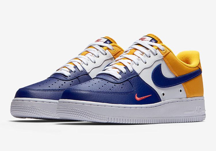 Кроссовки Nike Air Force 1 Low Mini Swoosh 'FC Barcelona', синий — фото 2
