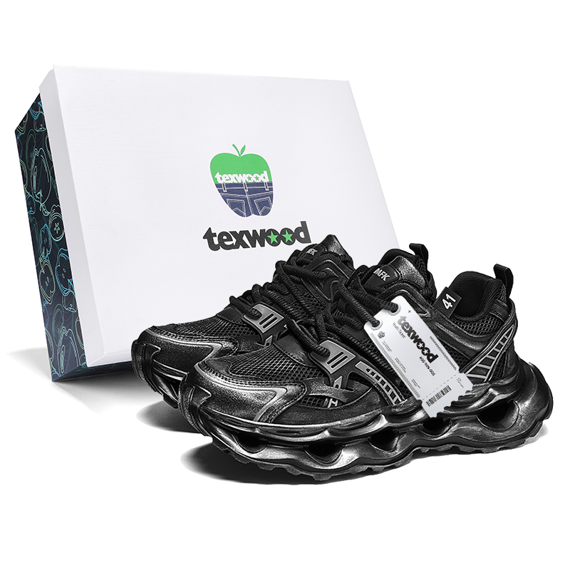

Низкие массивные кроссовки для мужчин. Коробка TEXWOOD, Black Gray[Box]