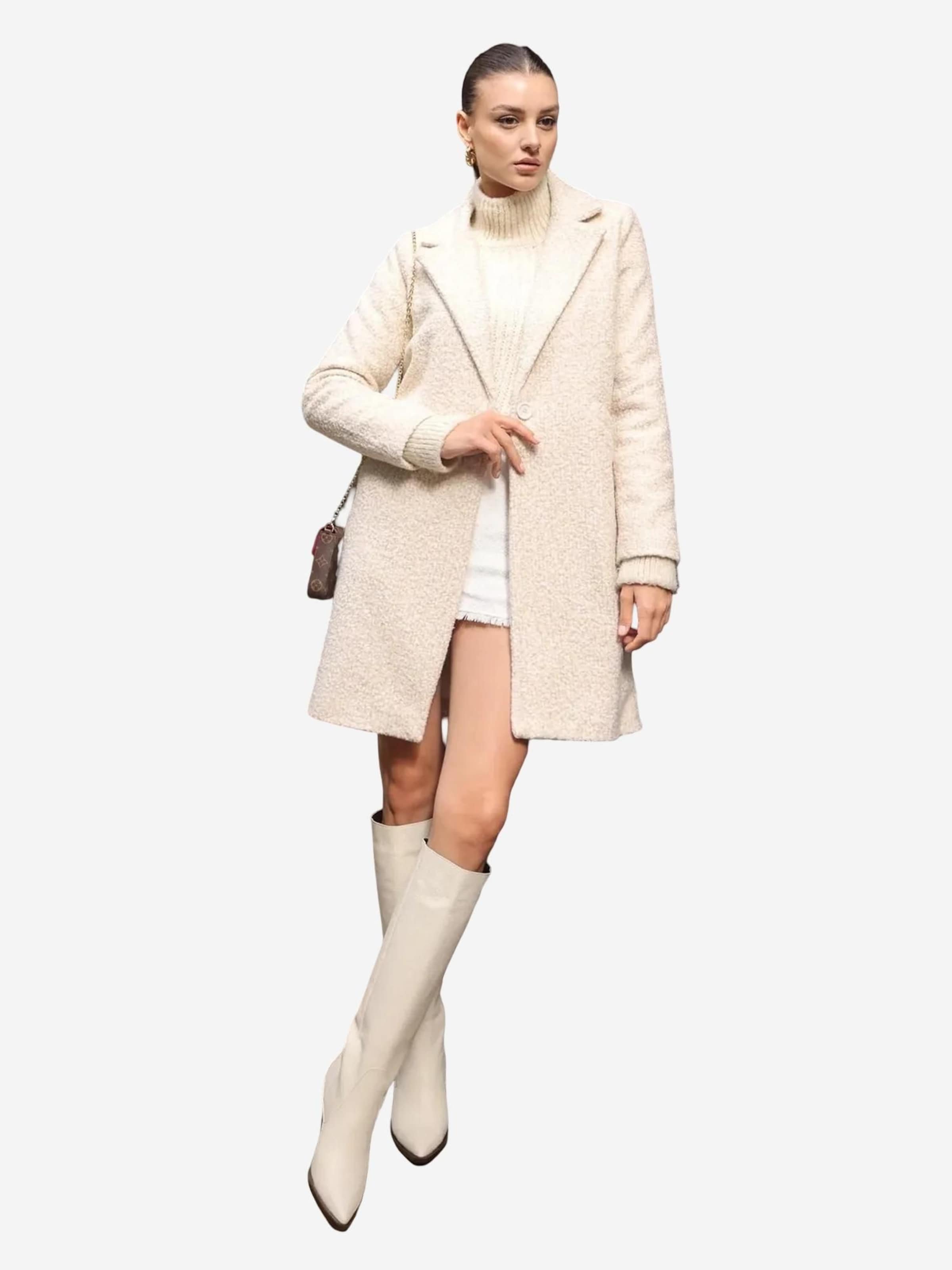 

Bigdart Зимнее пальто из шерсти белого цвета