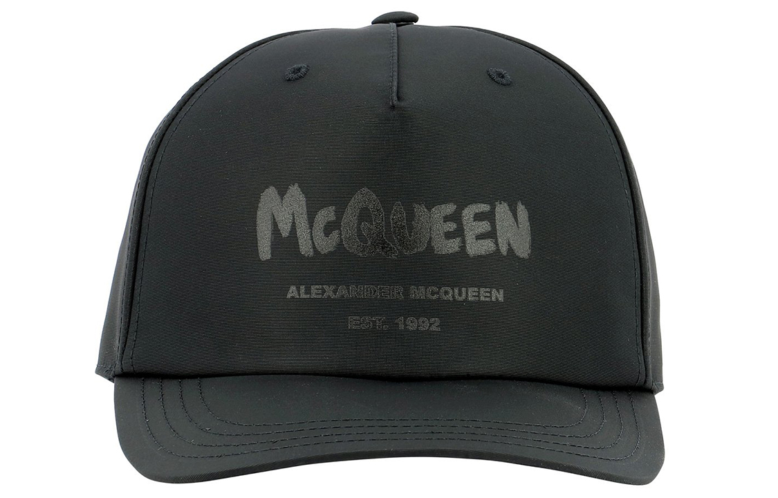 

Alexander McQueen Бейсболка с принтом логотипа, Black