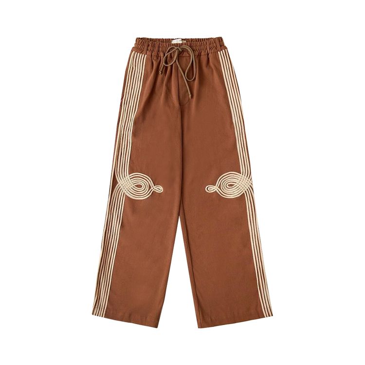 

Брюки Song for the Mute Appliqué Relaxed Lounge Pant 'Brown', коричневый