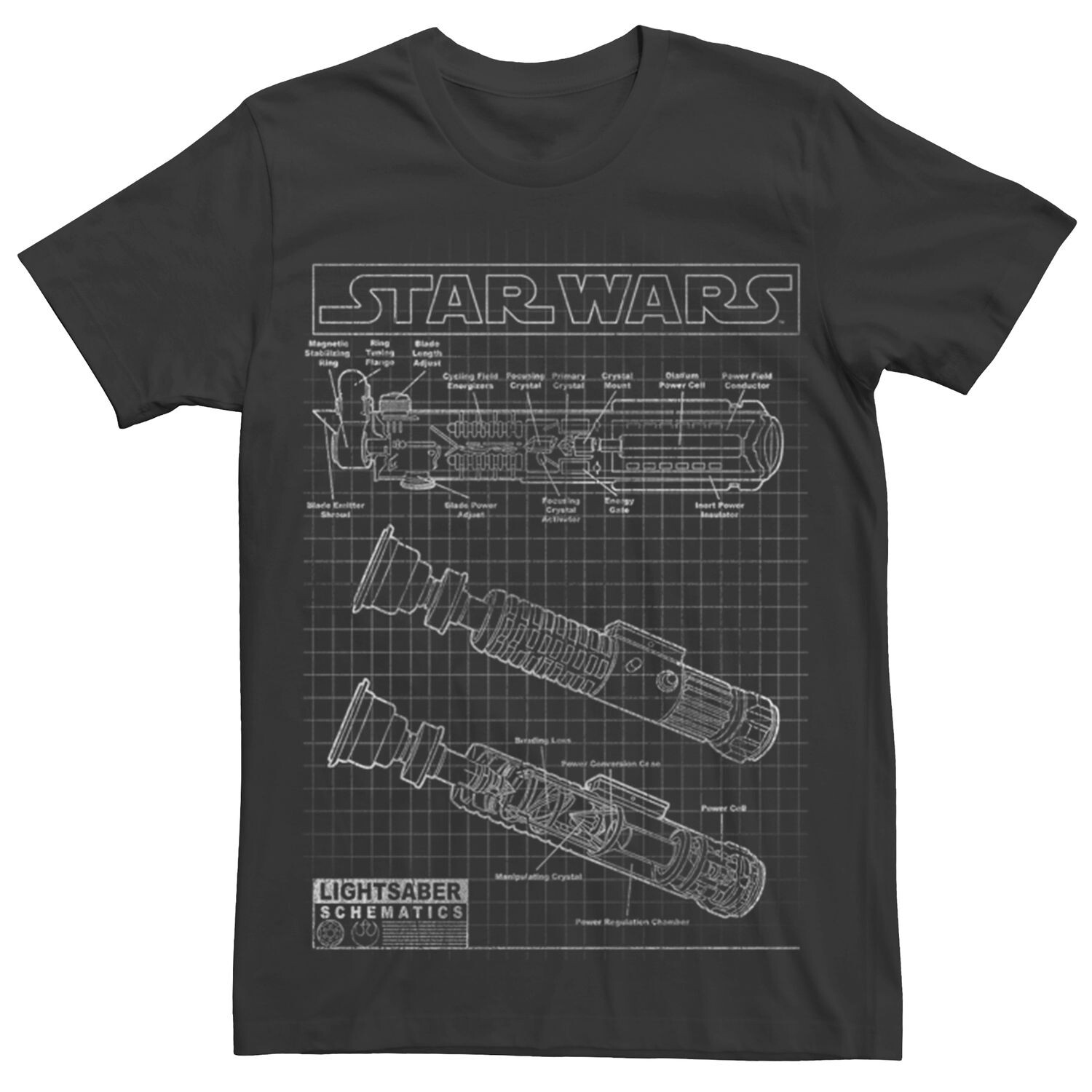 

Мужская футболка A New Hope Ep4 Sabre Schematics Licensed Character