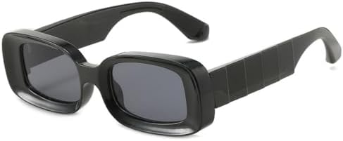 

Солнцезащитные очки прозрачно-голубого цвета для мужчин и женщин, ретро-очки, винтажные солнцезащитные очки, квадратные очки, защита от ультрафиолета UV400 MTZJH, Black