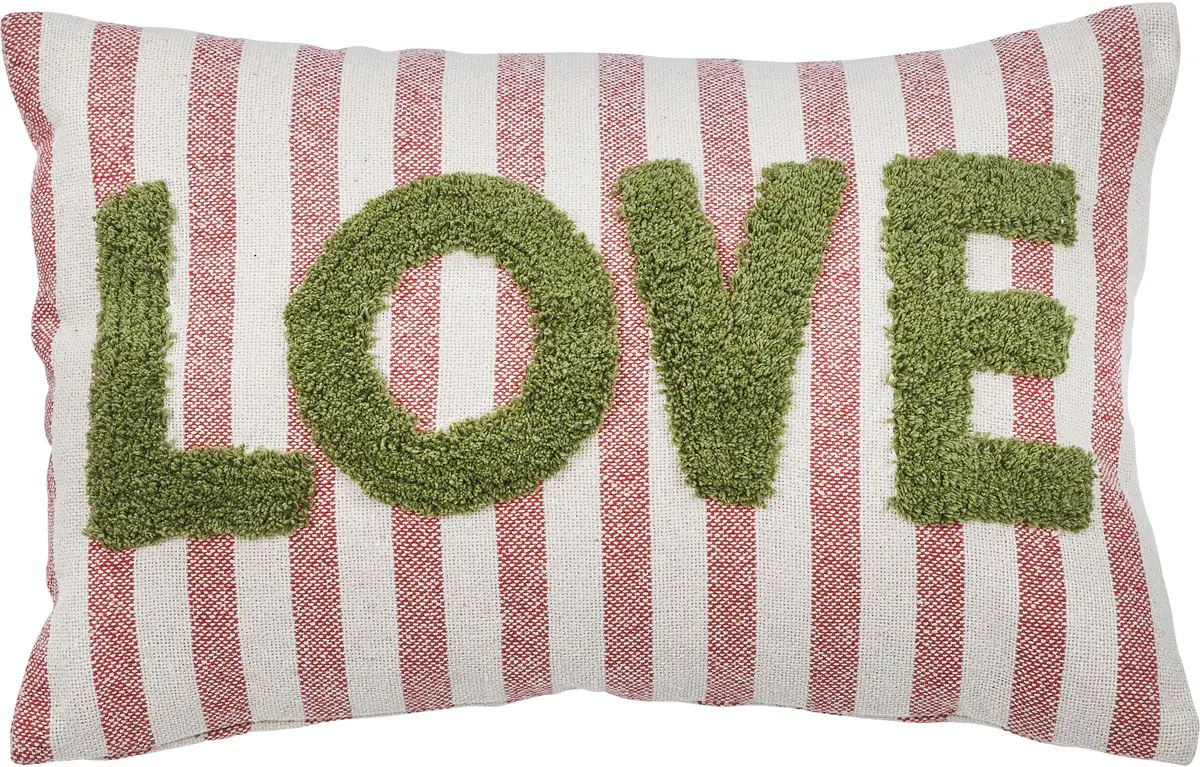 

Done. декоративная подушка "CUSHION HAPPY STRIPE LOVE" 40х60 см, розовый/зеленый