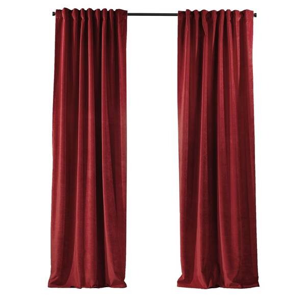 

Бархатная штора Puude Home Design 140295, 25x1x140 см цвет hochglanz rot