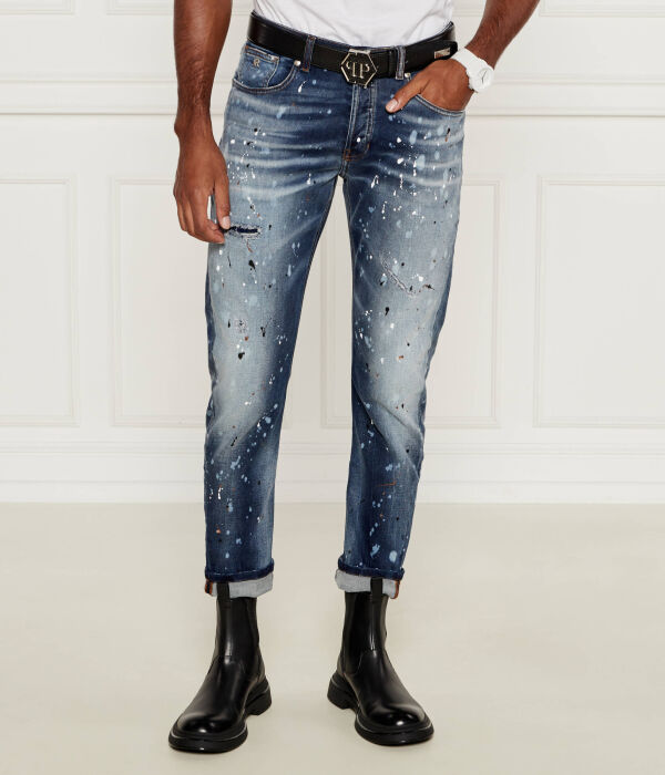 

Джинсы штейнс (Мик) Regular fit John Richmond, синий