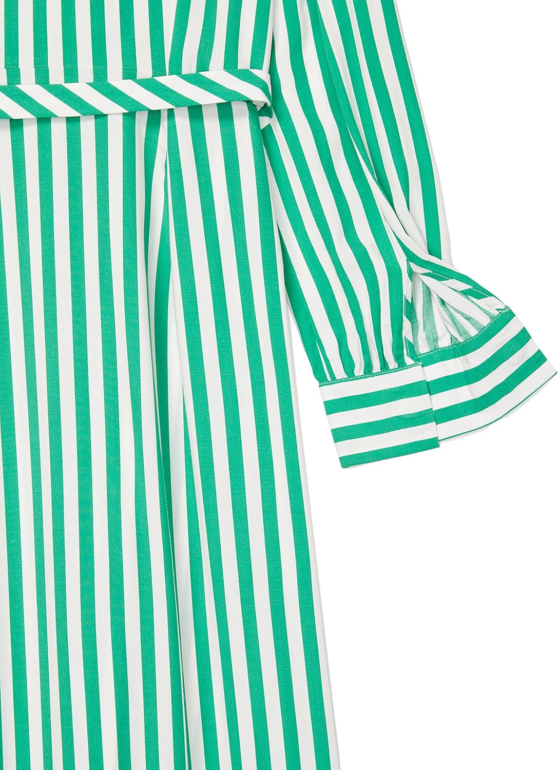 Женское платье-рубашка в полоску Tommy Hilfiger с магнитной застежкой, Primary Green Multi — фото 3