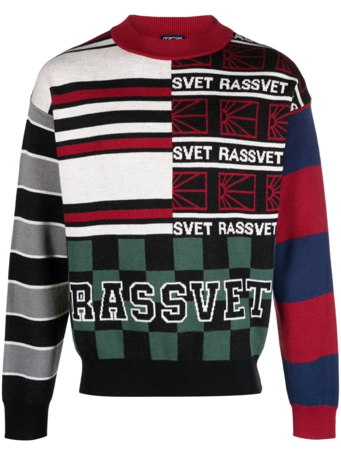 

RASSVET джемпер вязки интарсия, черный