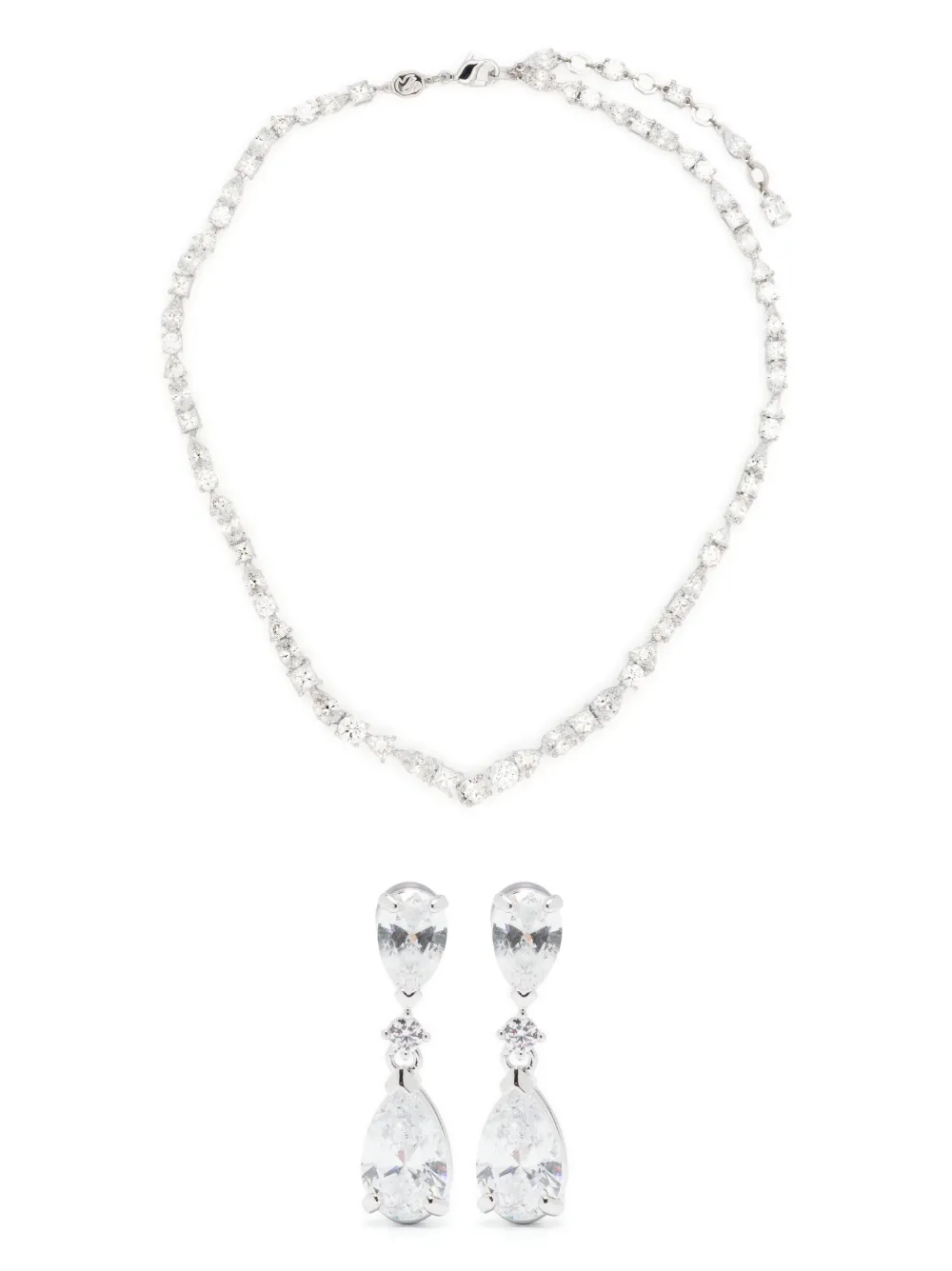 

Комплект Mesmera из серег и колье Swarovski, белый