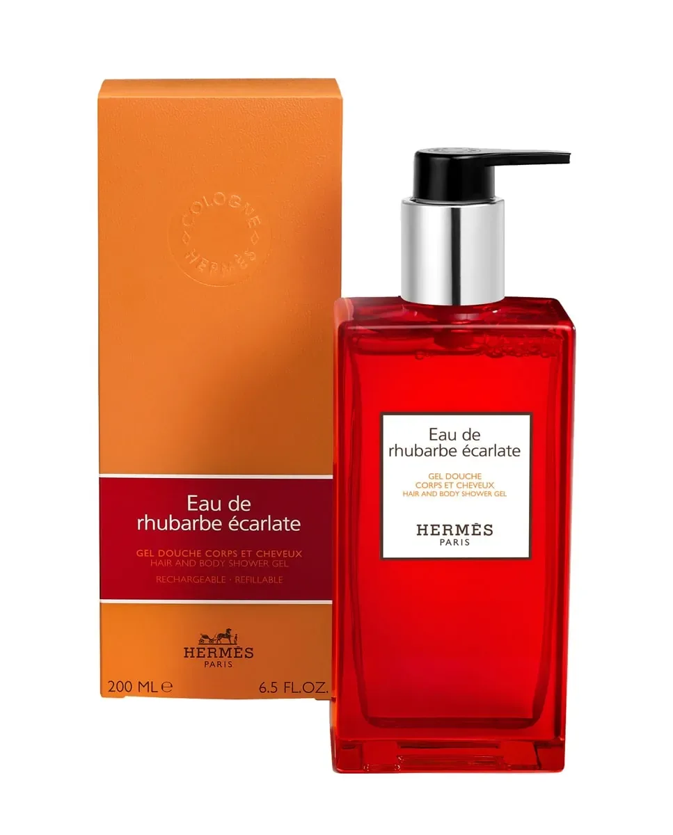 Гель для душа для тела и волос Eau de Rhubarbe Écarlate 200 мл Hermès — фото 3