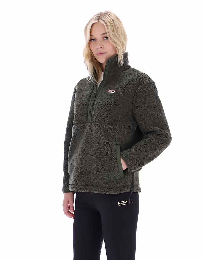 

Флисовая кофта Tiorga с застежкой-молнией 1/4 зеленого цвета Hunter