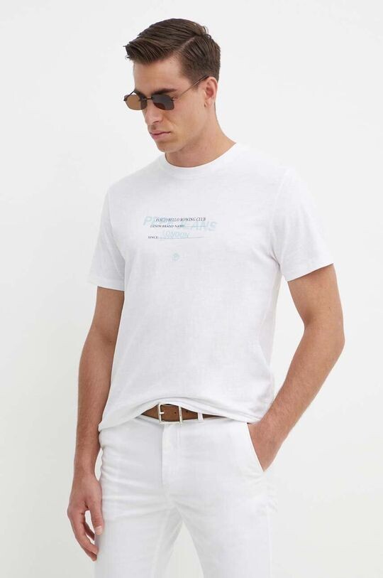 

Хлопковая футболка CINTHOM Pepe Jeans, белый