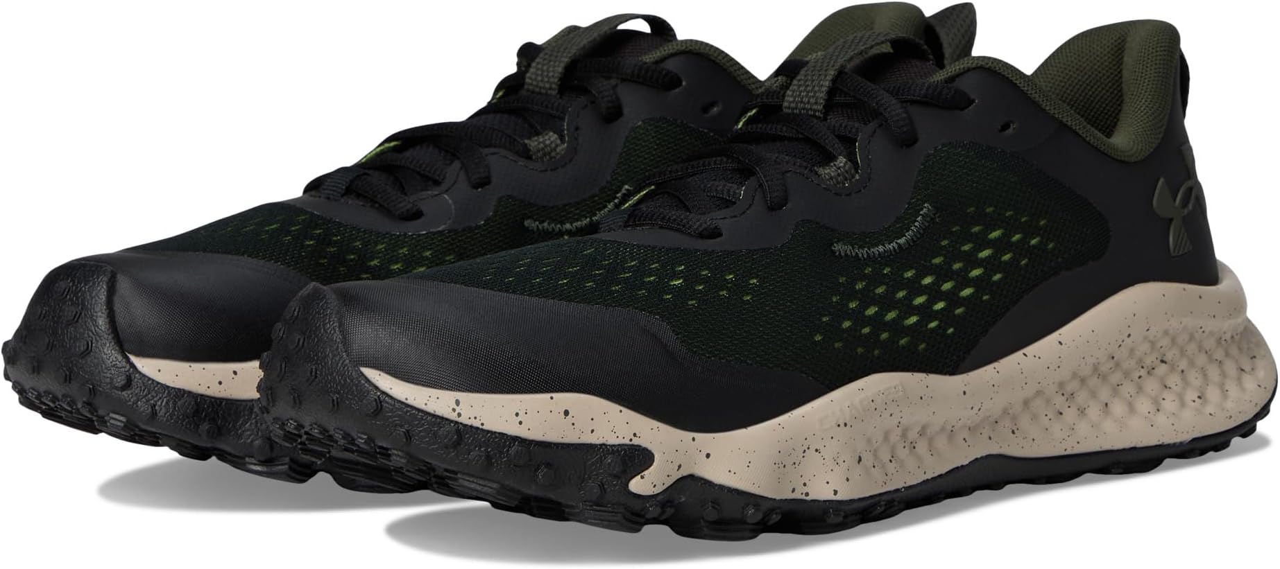 

Кроссовки Under Armour Charged Maven Trail, цвет Black/Baroque Green/Morph Green