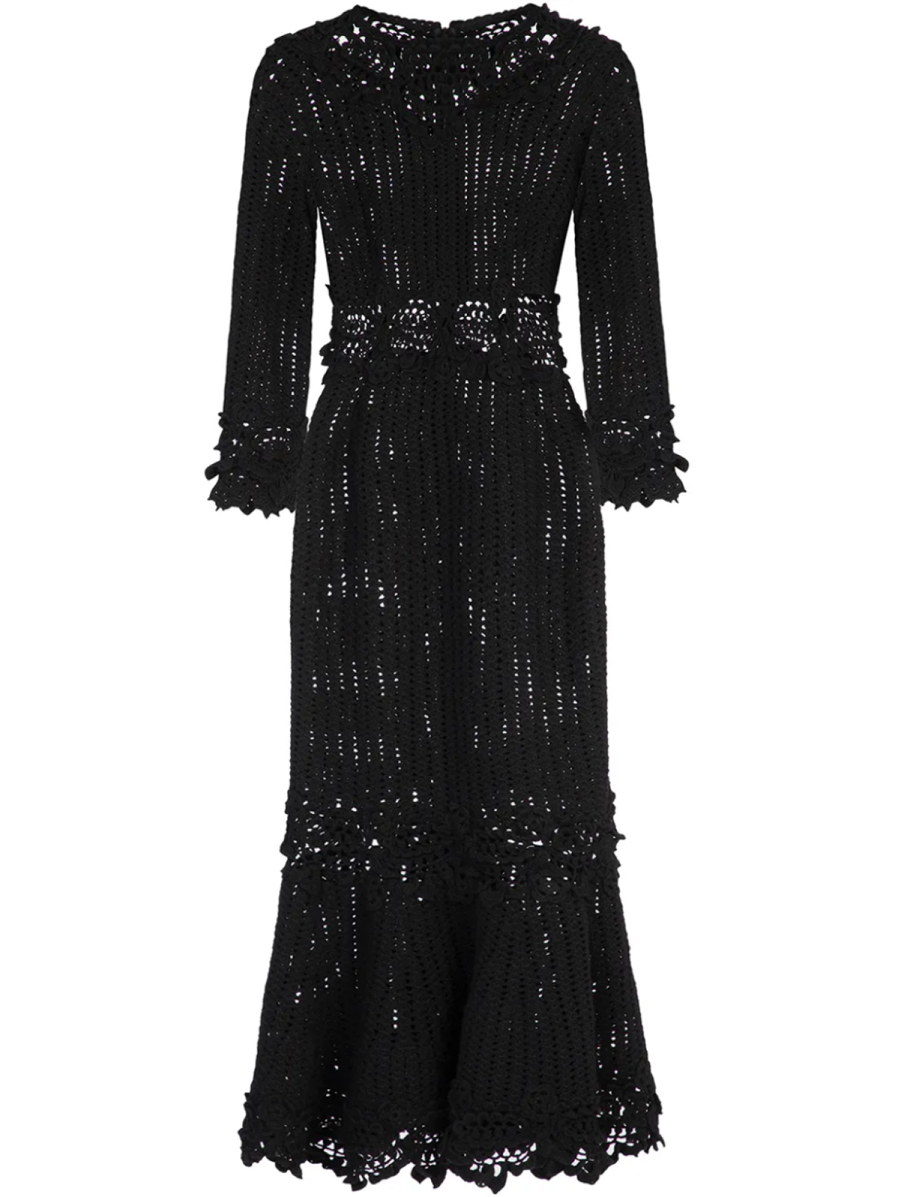 

Dolce & Gabbana платье в технике макраме, черный
