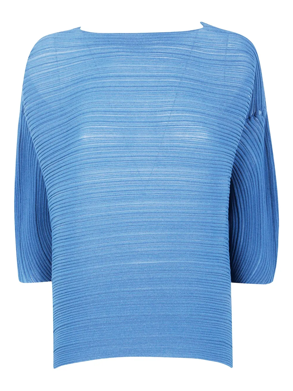 

Плиссированная футболка Pleats Please Issey Miyake, синий