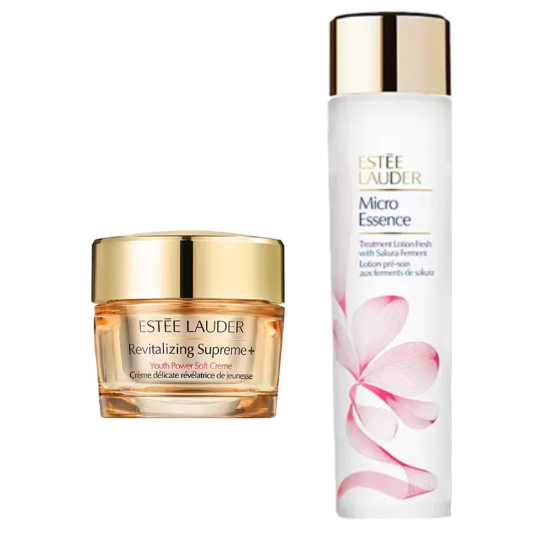 ESTEE LAUDER Набор для ухода за кожей с вишневым коллагеновым кремом, Two-Piece Set: Cherry Blossom Water 200ml+Classic Cream 30ml