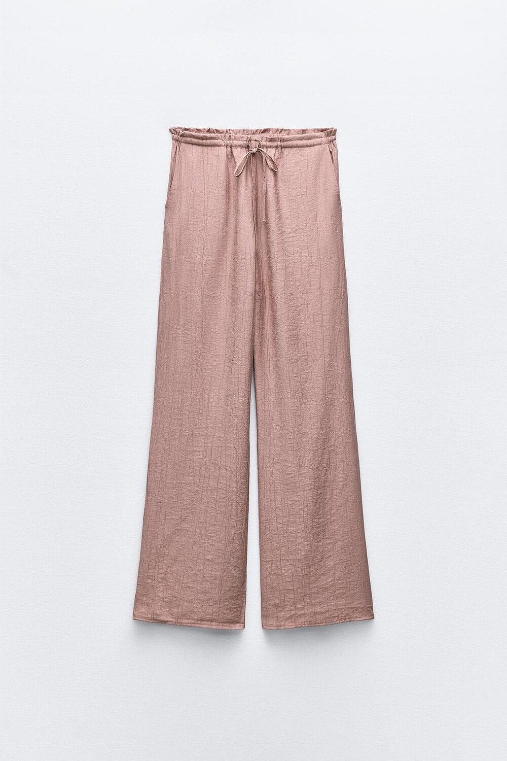 

Брюки с тектурой ZARA, средний розовый