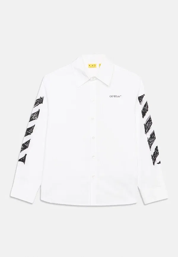 Блуза Diag sketch button down, цвет белый — фото 3