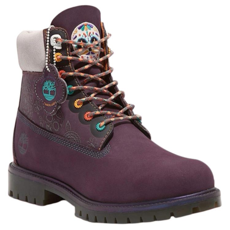 Мужские ботинки Timberland кастомизированные, темно-фиолетовый — фото 3