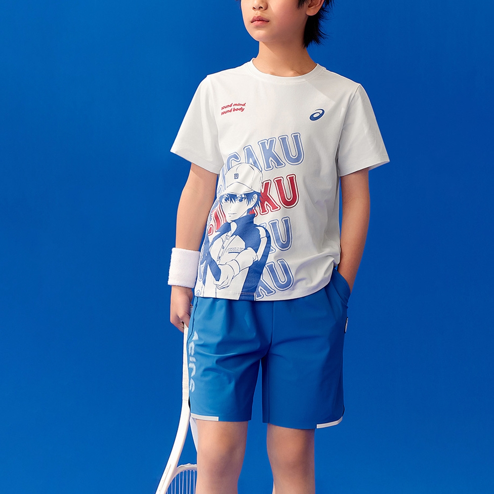 ASICS Футболка для спортивных занятий SS25 0001 Raw White для детей 3-7 лет — фото 4