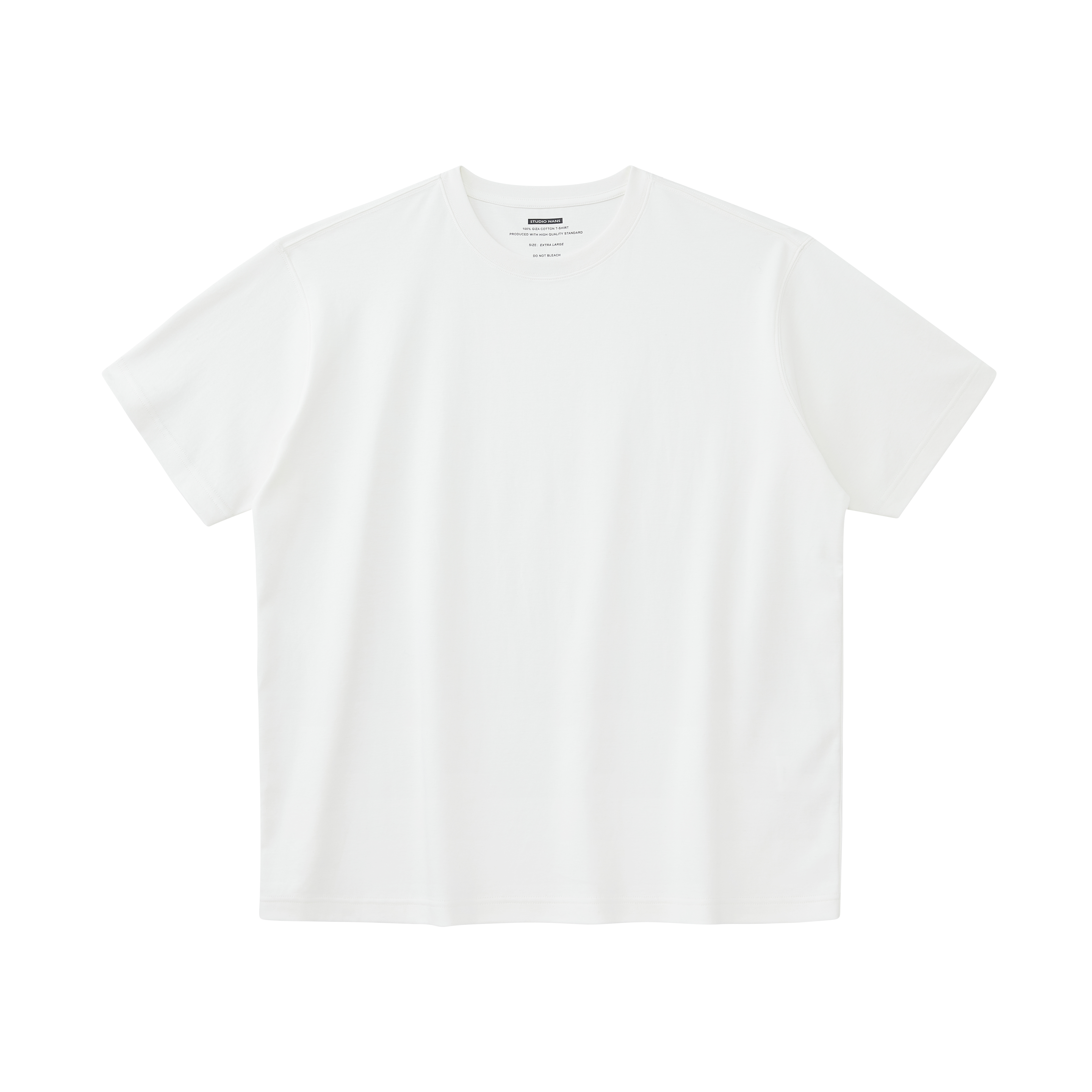 

Футболка мужская Crew Neck Moderate NANS STUDIO, белый short-sleeved shirt