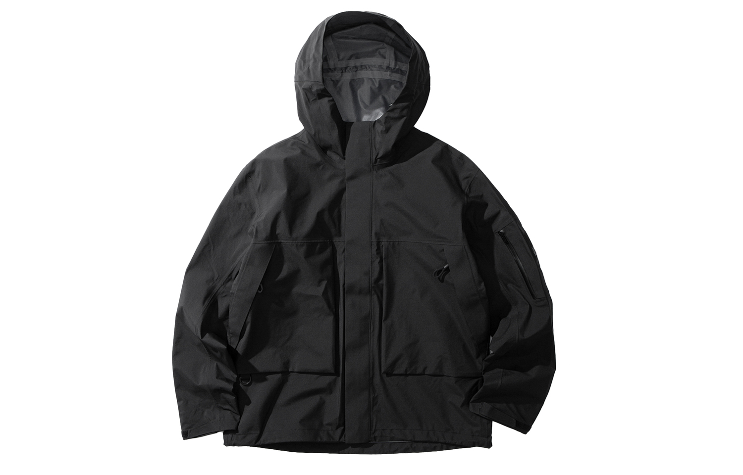 

JACK WOLFSKIN Куртка ветровка мужская непромокаемая непродуваемая дышащая с водоотталкивающей пропиткой, 6502/Pure Black
