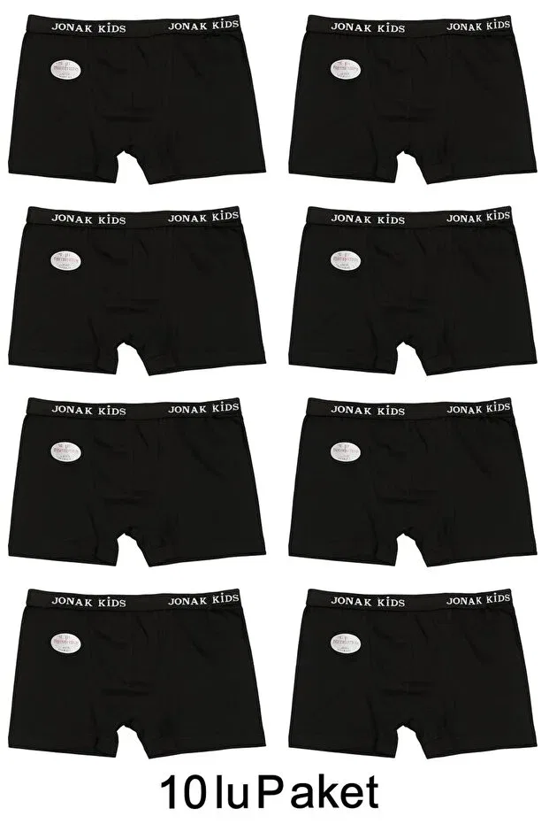 Детское белье для мальчиков хлопковое комплект 10 штук Generic Brands, Black