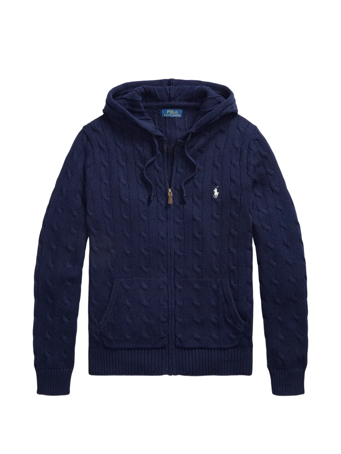 Polo Ralph Lauren Кардиган вязаный с капюшоном, синий