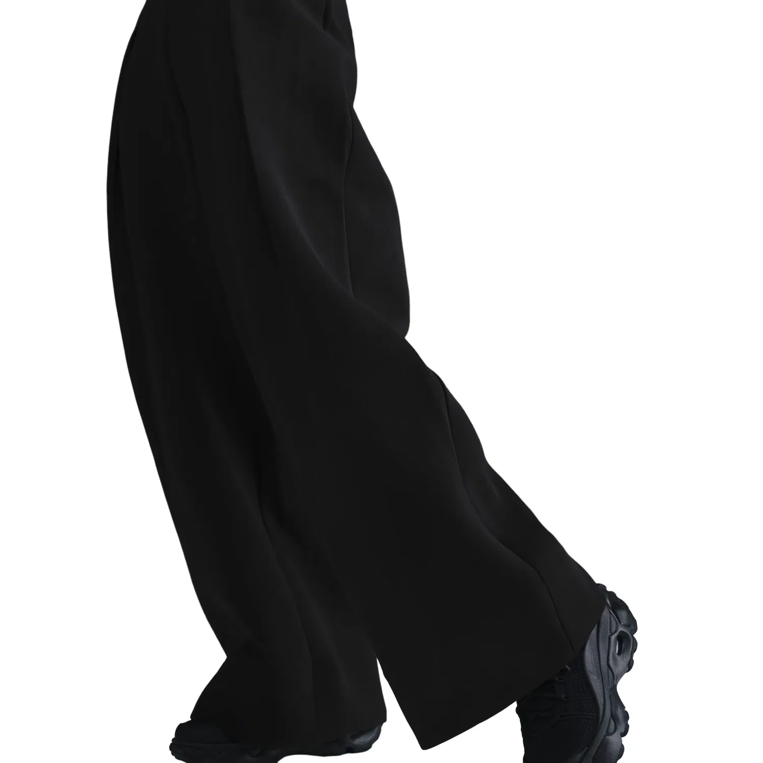 Женские брюки NSW Tech Fleece High-Waisted Pleated Pants Asia Sizing 'Black' Nike, черный — фото 2