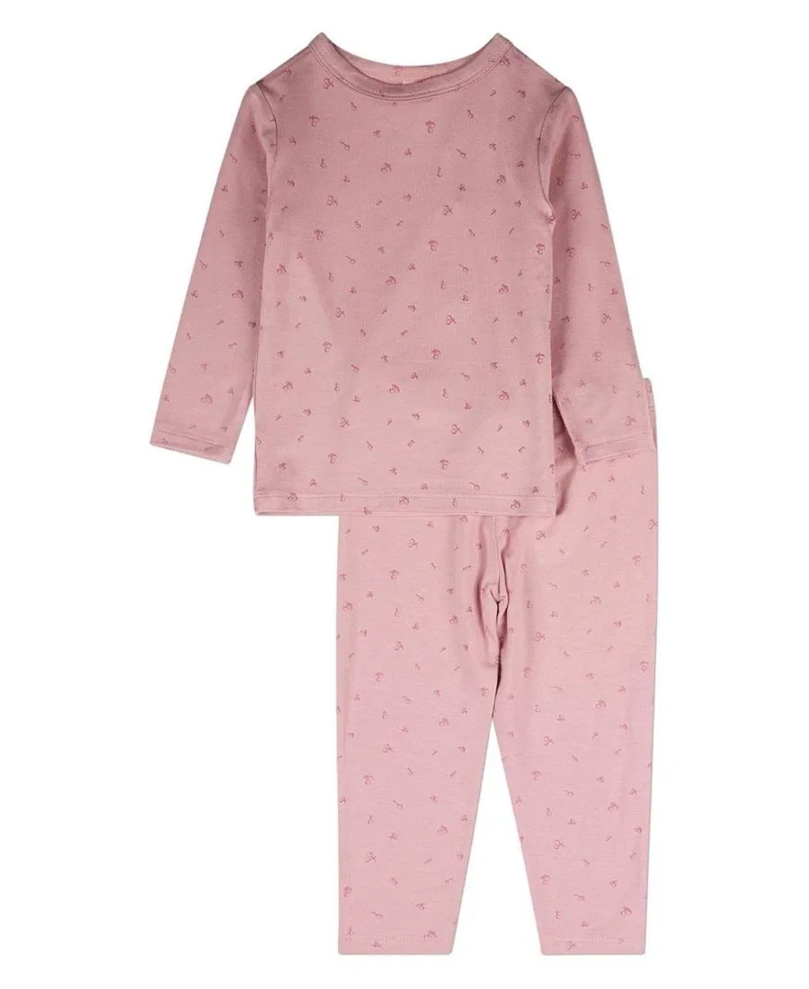 Комплект пижамный с принтом Delightful Cherries MeMoi, Mauve