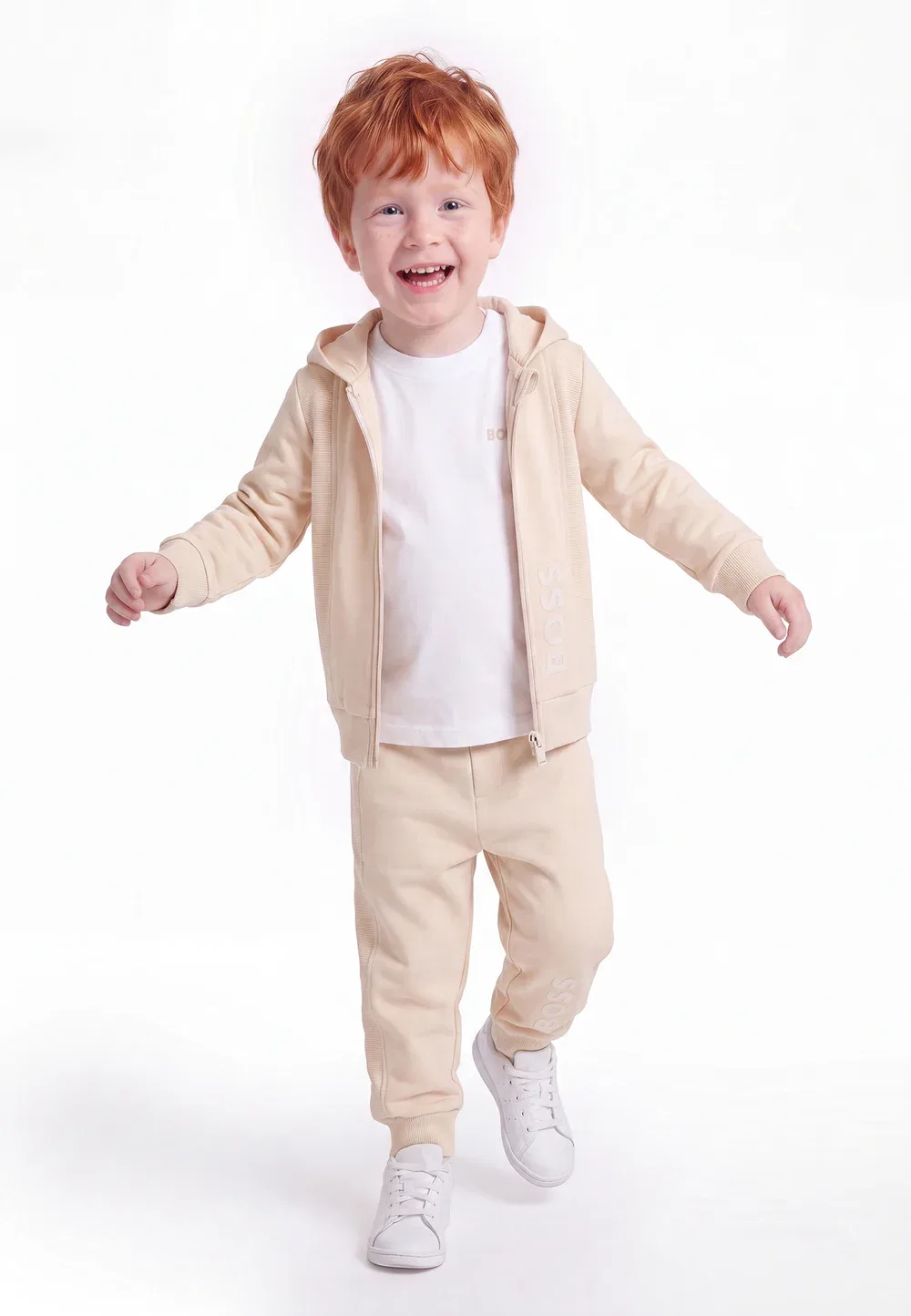 Комплект - топ с длинными рукавами Boss Kidswear, New Beige