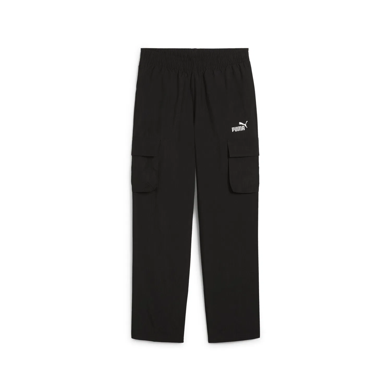 Детские карго-брюки с принтом ESS No. 1 Logo Puma, Schwarz