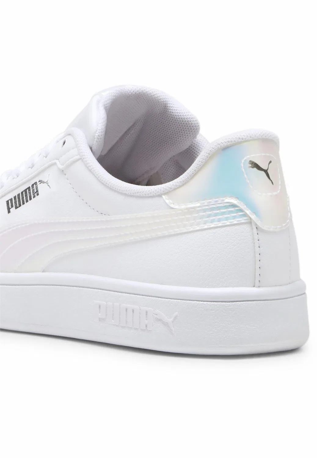 Детские кроссовки с голографическим принтом Smash 3.0 Holo 2.0 PUMA, Weiss Rosa