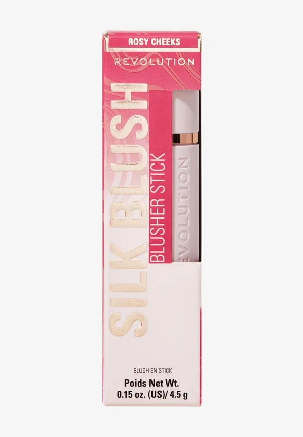 Румяна стик Silk Marble Blush Stick Makeup Revolution, rosy cheeks 4.5 г, цвет rosy cheeks — фото 2
