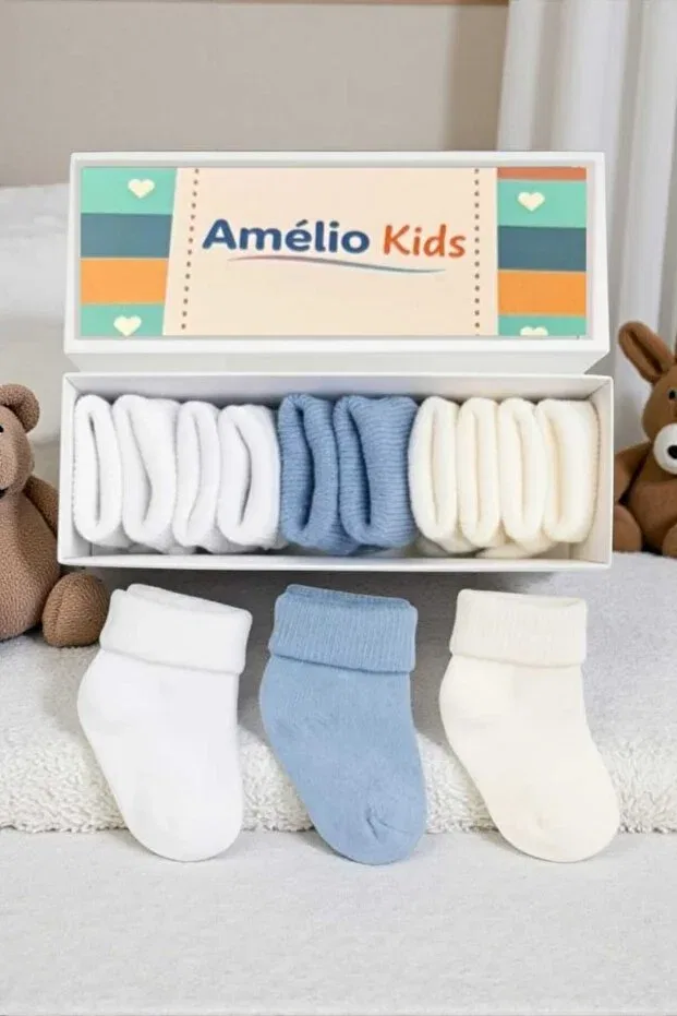 Детские носки хлопковые комплект 5 пар Amélio Kids, Multicolor — фото 3
