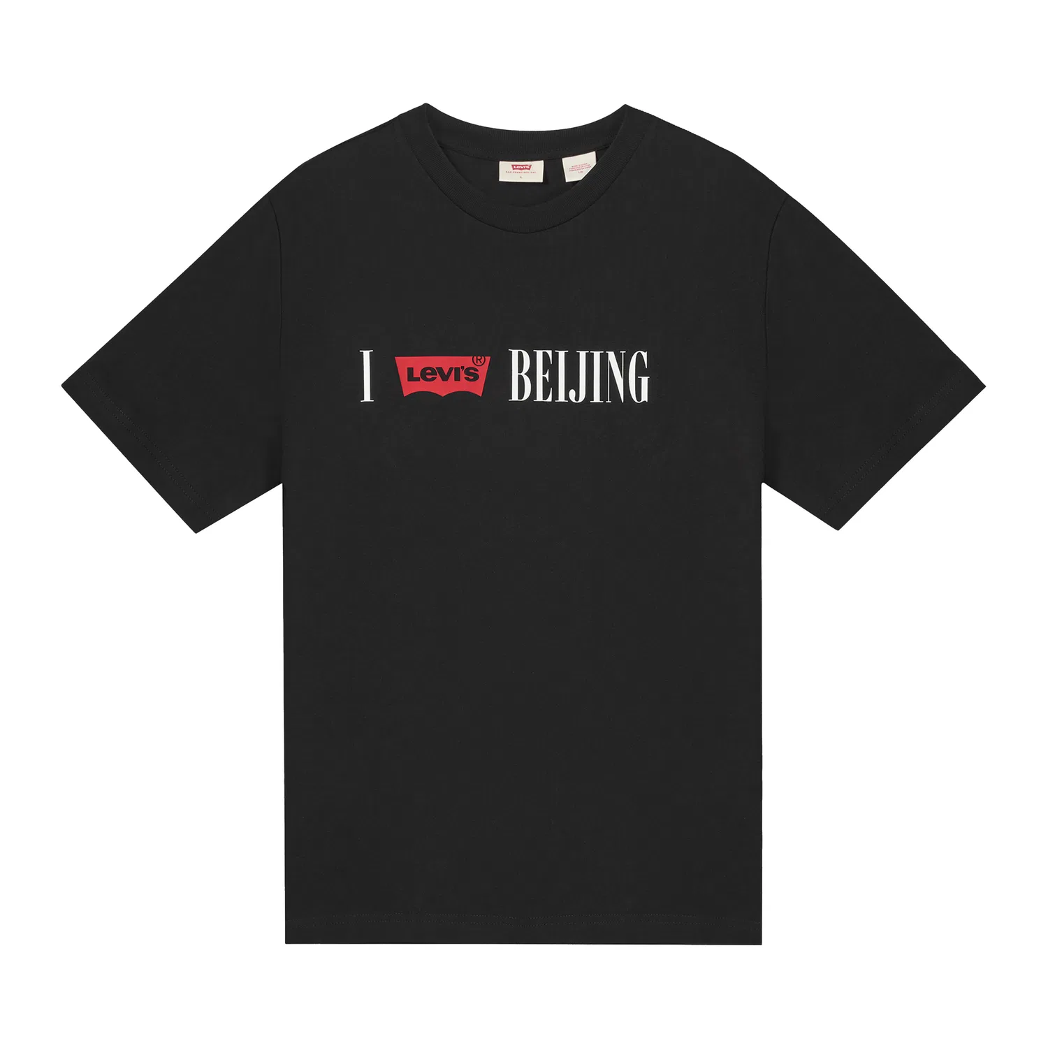 Футболка хлопковая Crew Neck Levis, Black
