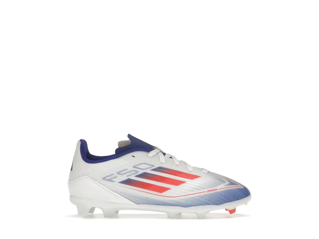 Детские бутсы с длинным рукавом Adidas F50 League Multi-Ground, Cloud White Solar Red Lucid Blue