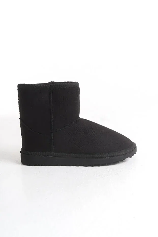 Детские ботинки для девочек на меху Moda Lime, Black