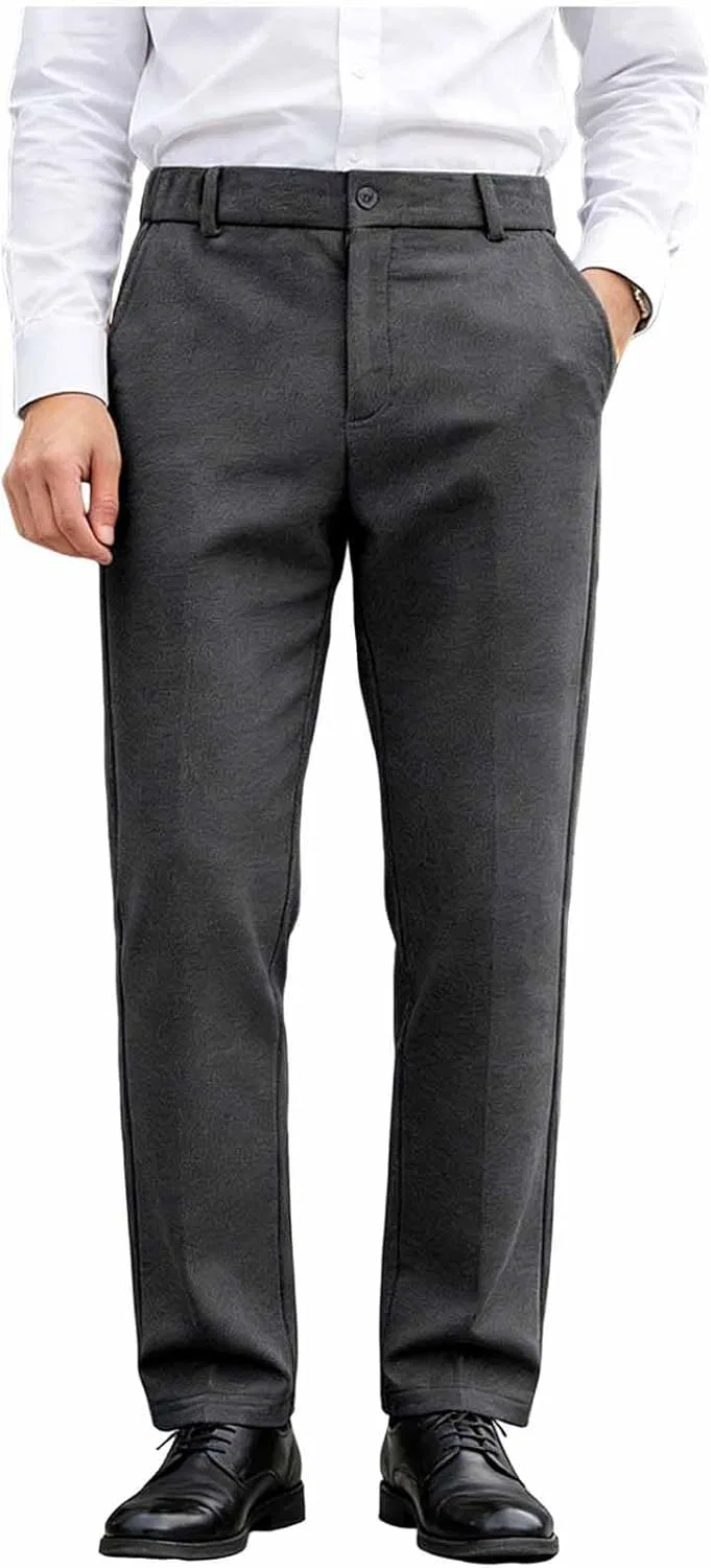 Мужские классические брюки чинос на tapered крой, тёмно-серый