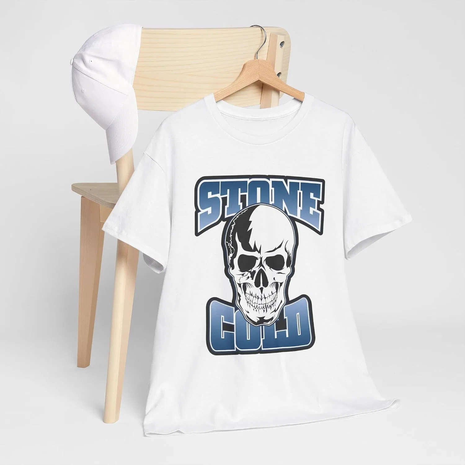 Футболка с принтом Stone Cold Steve Austin Gildan, White — фото 3