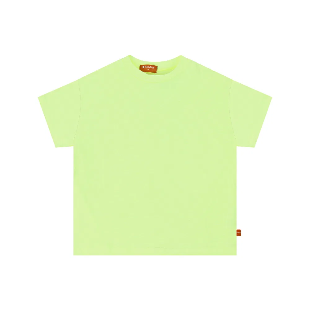 Детская футболка с неоновым принтом BABYBLEE, Yellow