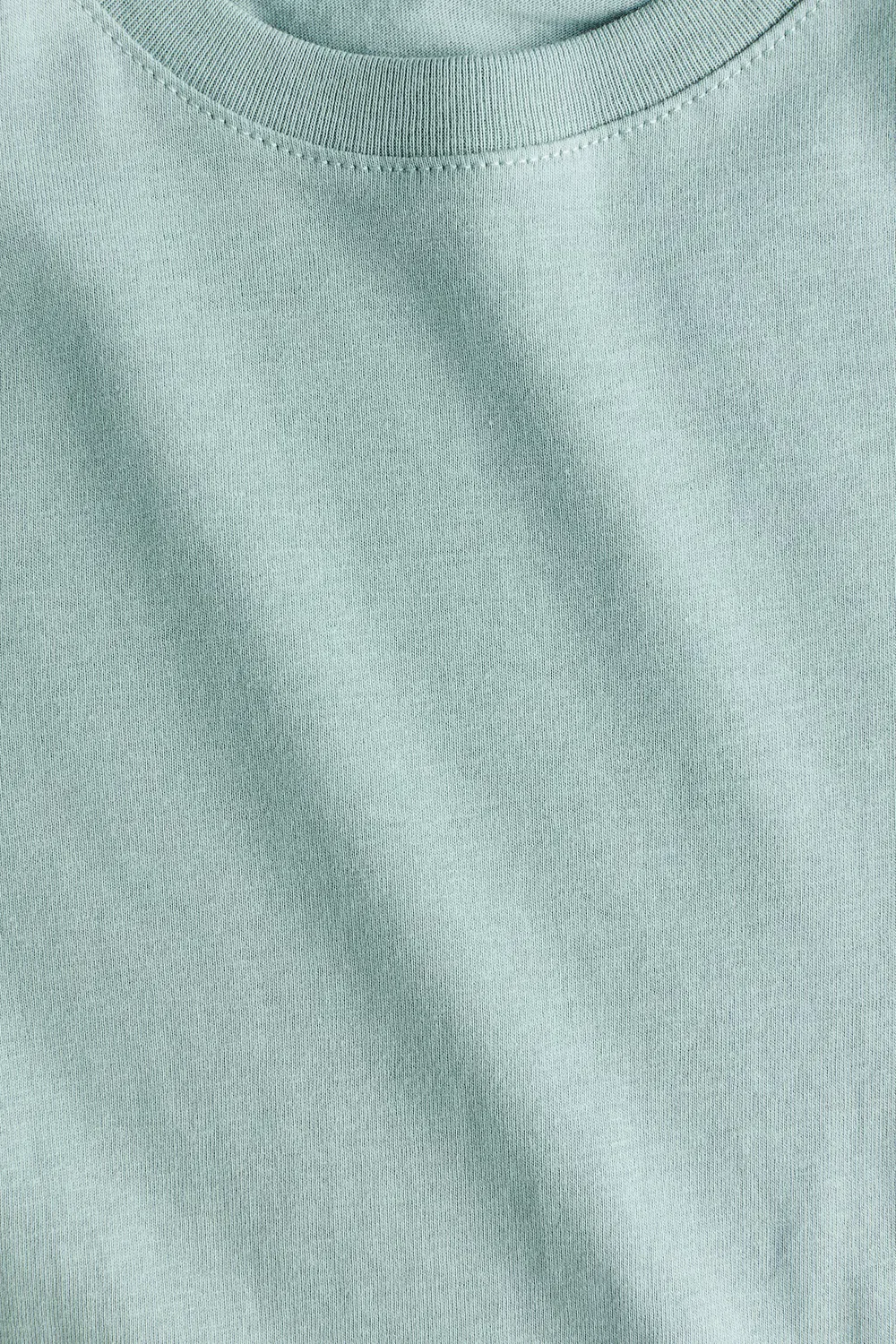 Хлопковая футболка H&M, Helltürkis — фото 2