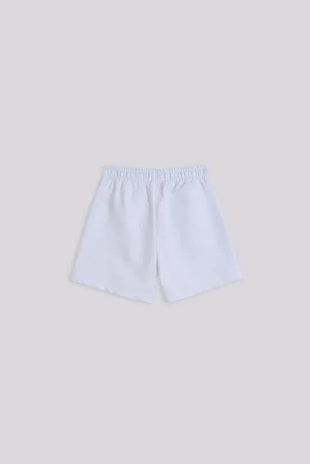 Детские шорты для девочек хлопковые Tyess Basic, White — фото 3