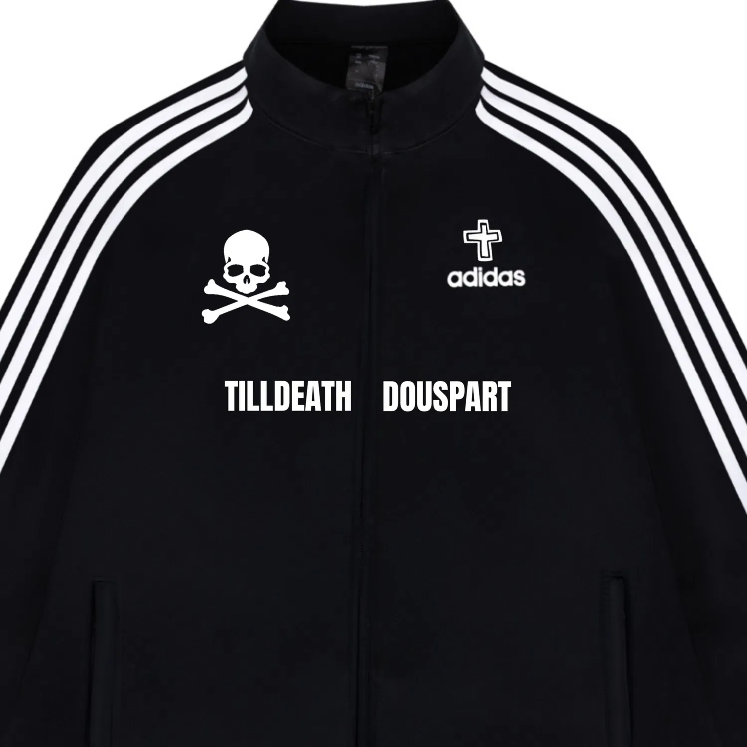 Женская куртка с воротником-стойкой Adidas ESSENTIALS, черный — фото 4