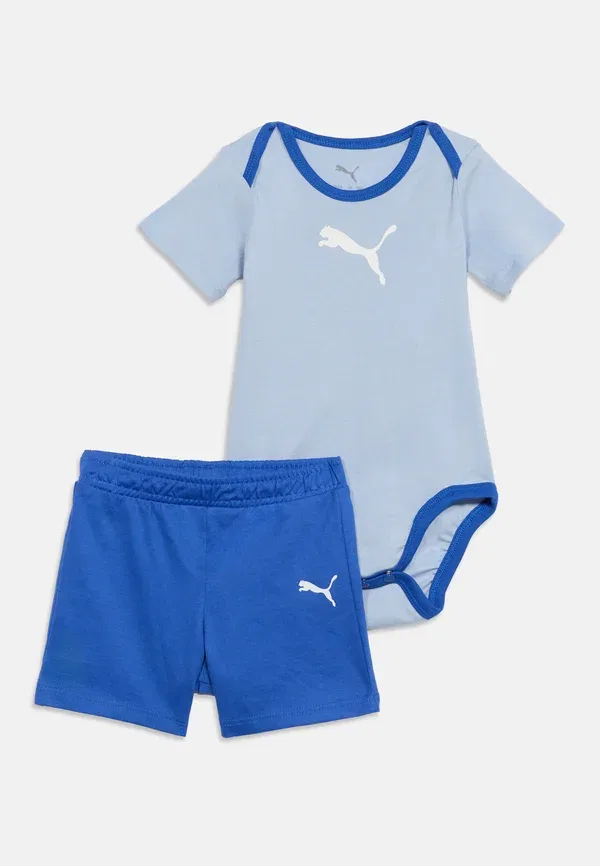 Комплект для новорожденных хлопковый Puma, синий — фото 3