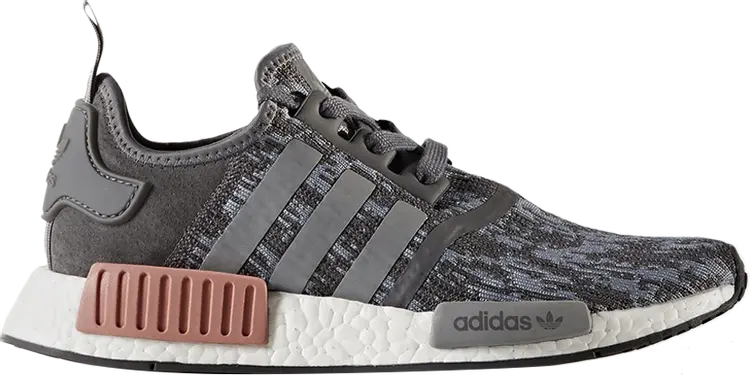 

Кроссовки Adidas Wmns NMD_R1 'Heather Grey Raw Pink', серый