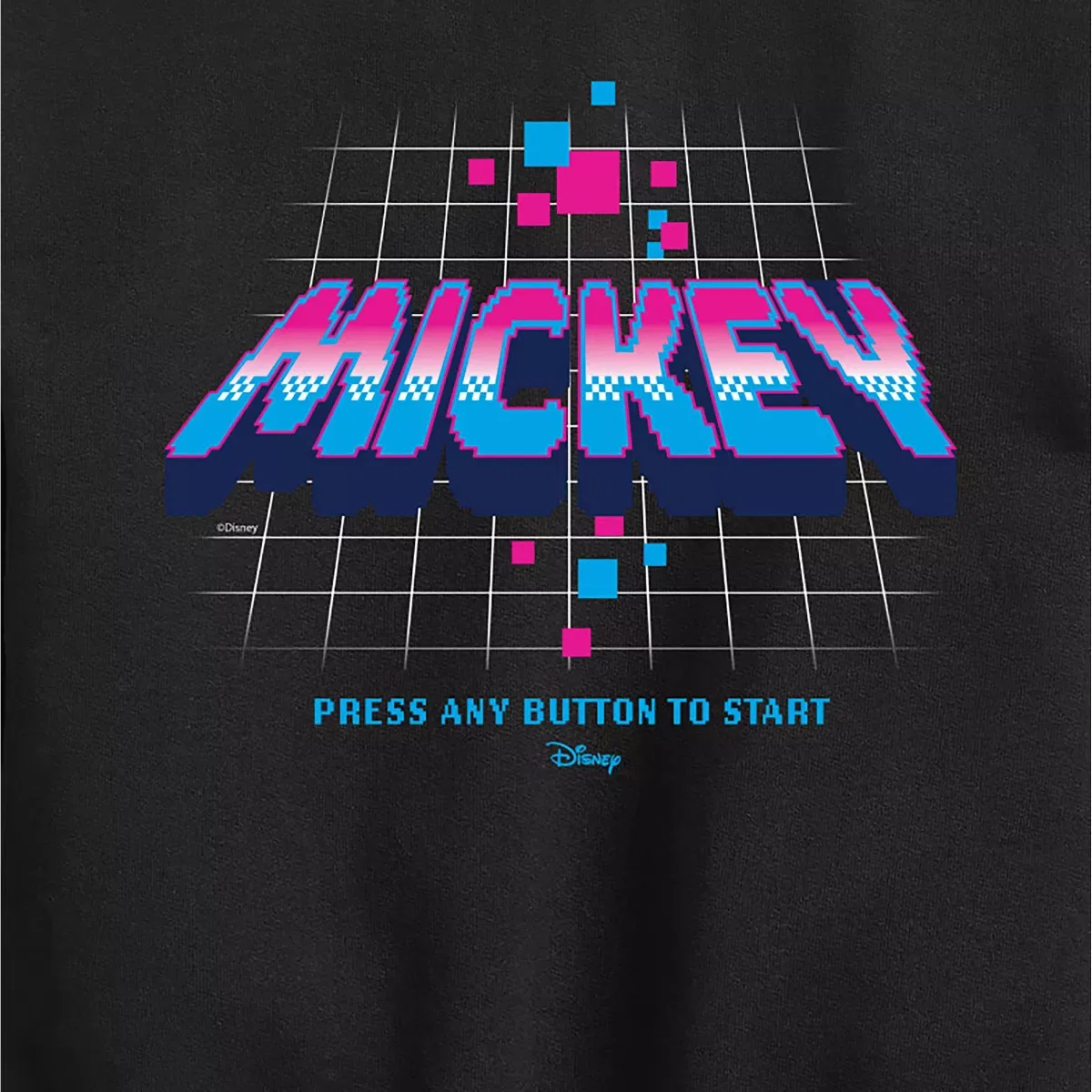 Детский свитшот с принтом Mickey Gamer Logo Press Button Disney, Black — фото 2