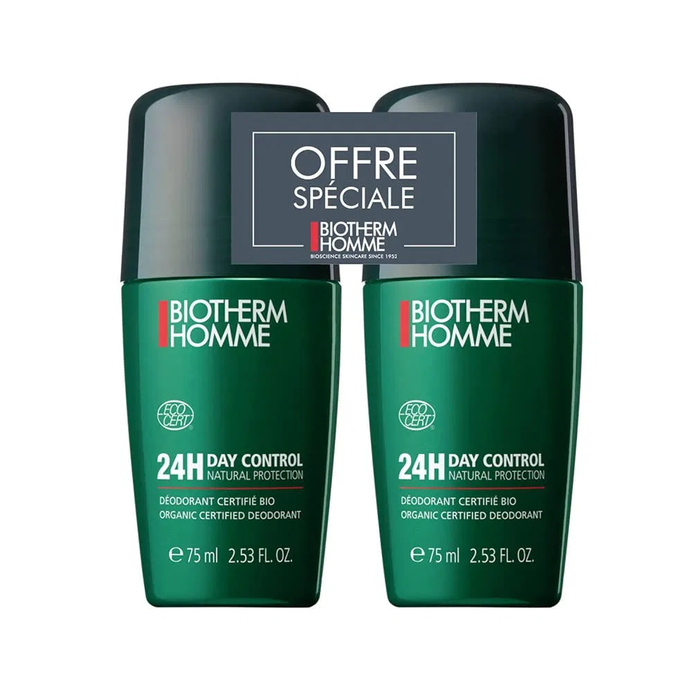 Дезодорант-антиперспирант Day Control Roll-On Biotherm, набор 2 шт. по 75 мл